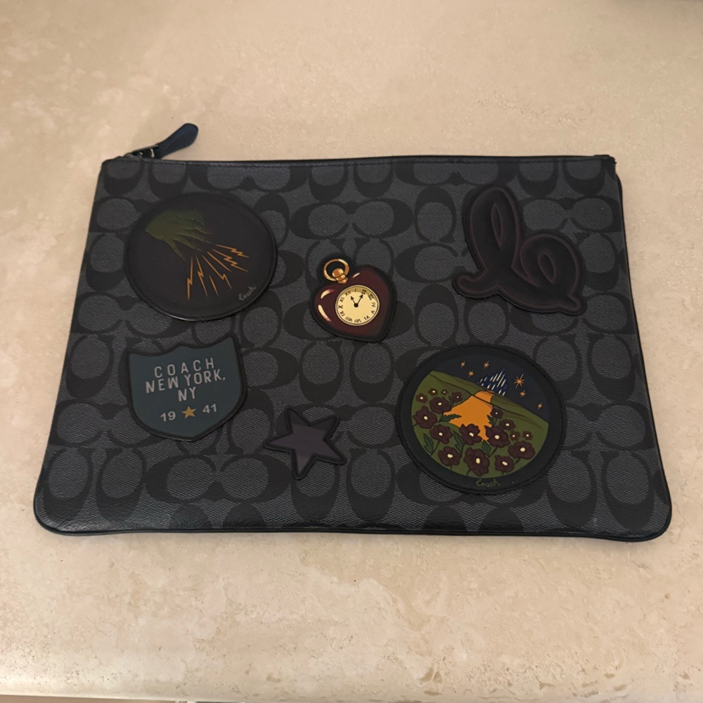 Coach wizard of oz zip top large pouch